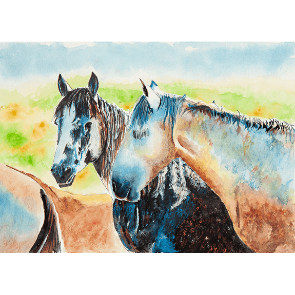 Paint Horses Original Painting